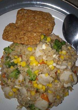 Foto resep Nasi goreng jagung