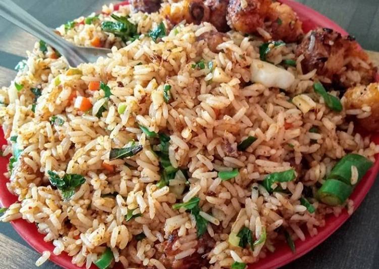 Veg Manchurian Fried Rice