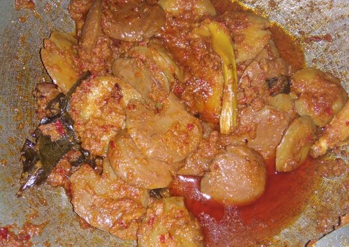 Rendang jengkol sederhana