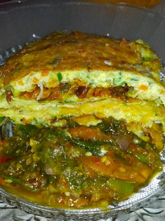 Foto resep Telur Dadar Sayur ala RM Padang