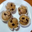 Muffins de manzana con chips de chocolate