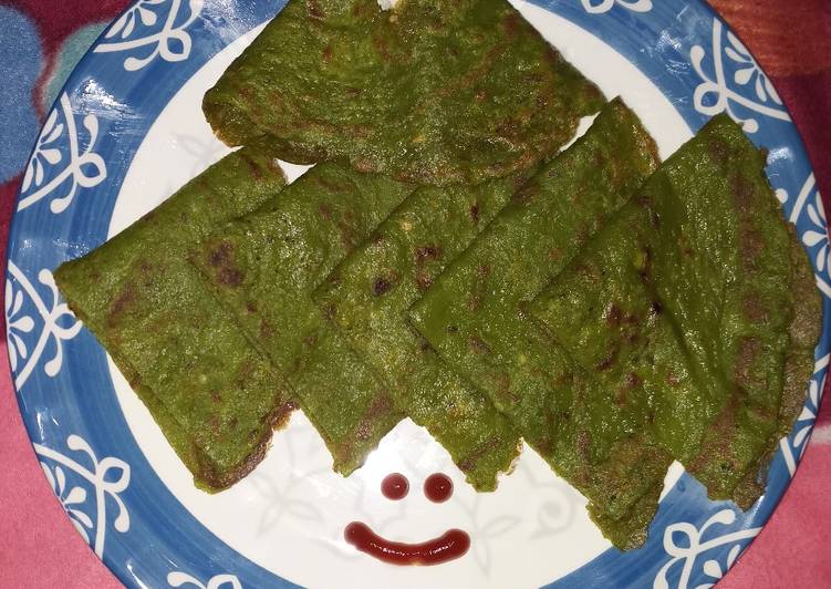 Steps to Make Award-winning Spinach and moong dal cheela