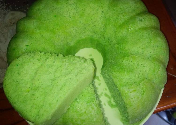 Bolu sensasi Melon ijo-2telur (kukus)