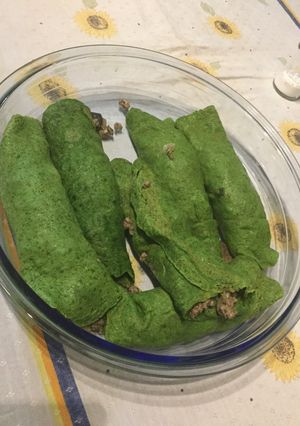 Una foto de Crepes de espinaca proteicos, sin harina 😉