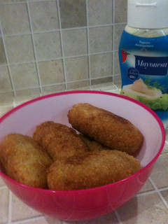 Una foto de Croquetas de masa de langosta