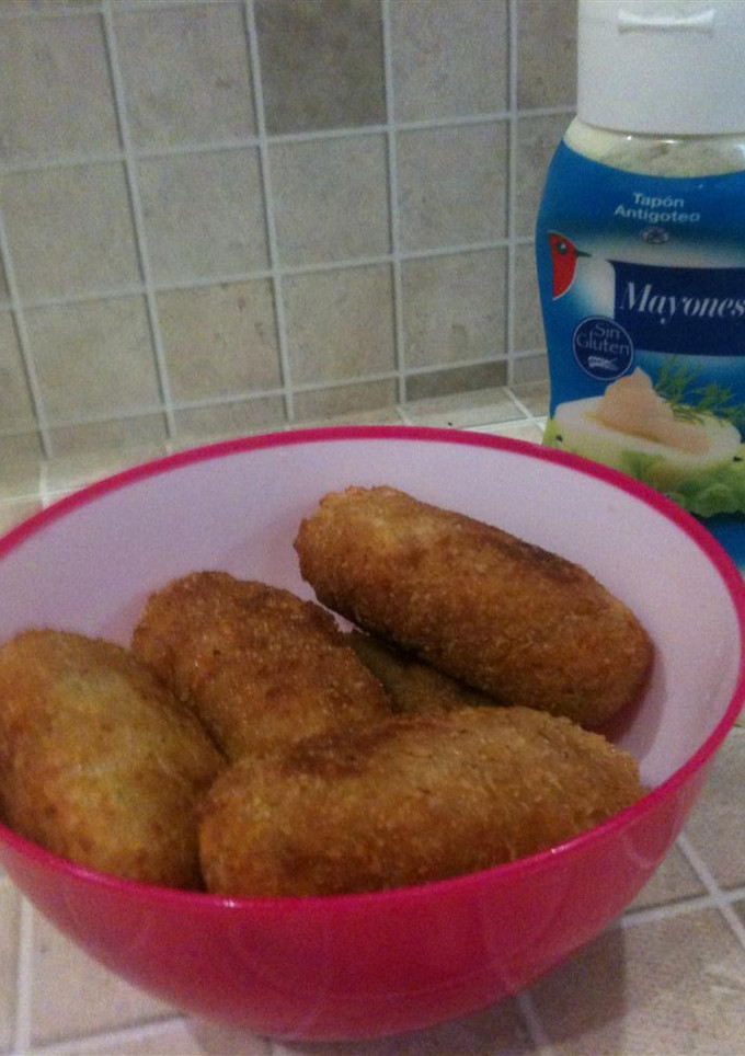Una foto de Croquetas de masa de langosta