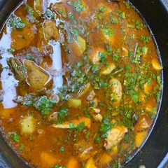 A picture of Aloo Chicken Recipe.