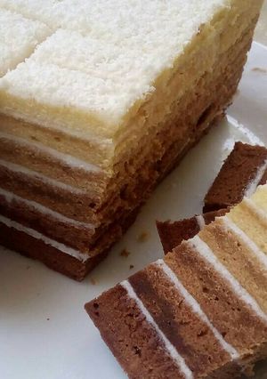 Foto resep Bolu Kukus Tiramisu Ombre