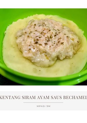 Foto resep MPASI 9m: Kentang Siram Ayam Saus Bechamel