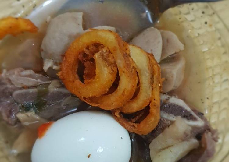 Bakso tulang simple