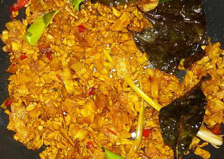 Sambel goreng tempe kentang kering