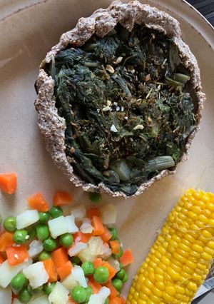 Una foto de Tarta individual de acelga integral 🥬