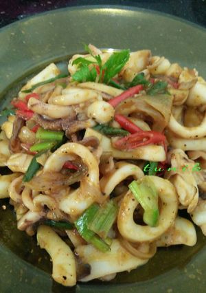 Foto resep 114. Cumi Saus Lada Hitam