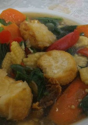 Foto resep Sapo Tahu Vegetarian
