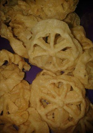 Foto resep Kembang goyang asin gurih