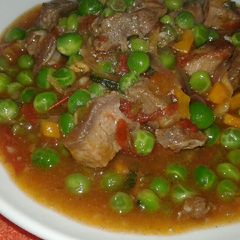 A picture of Peas/beef stew #vegetable contest.