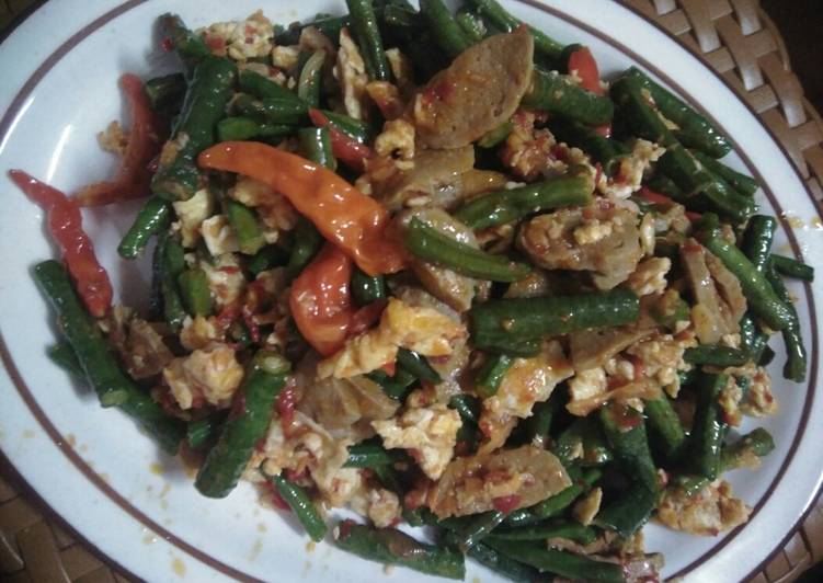 Resep Oseng kacang panjang telur orak arik, Bisa Manjain Lidah
