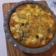 Spinach, Bacon, Mushroom and Feta Crustless Quiche