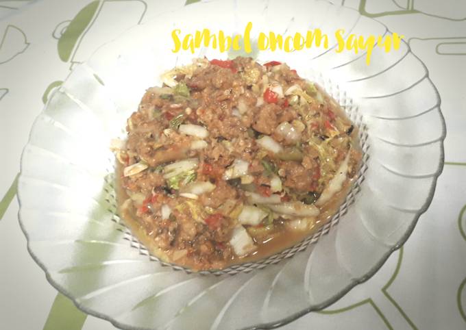 Sambel oncom sayur