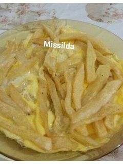 صورة لوصفة عجة بطاطا مقلية