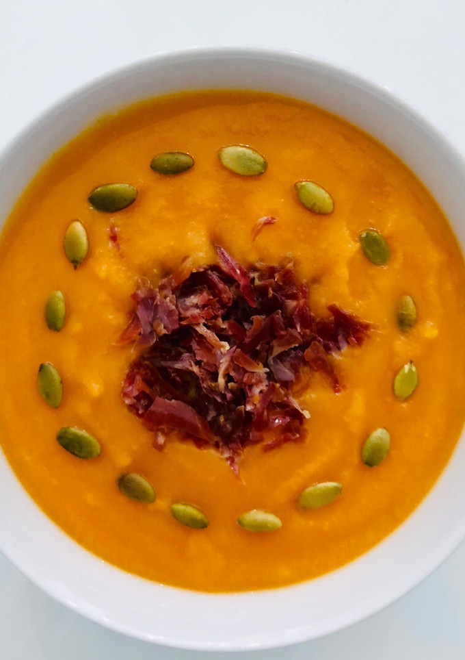 Una foto de Puré de calabaza