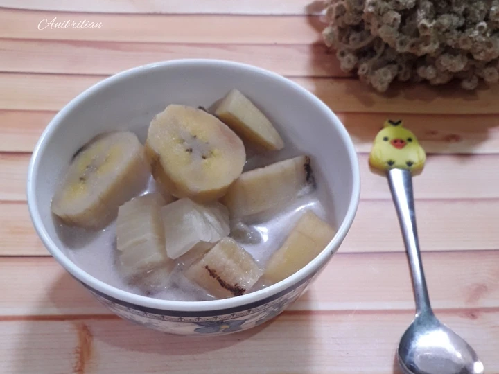 Cara Gampang Membikin Resep  Kolak pisang bakar+ singkong tanpa santan yang Enak, Bisa Manjain Lidah