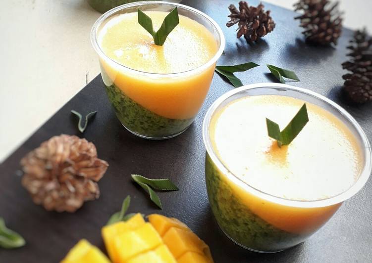 Cara olah 138. PUDING LUMUT MANGGA , Lezat