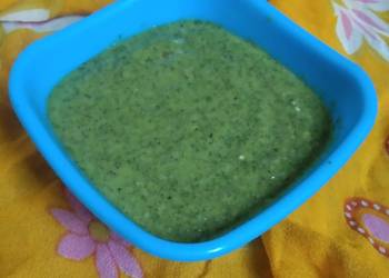 Easy Recipe Raw mango and mint chutney Delicious Simple