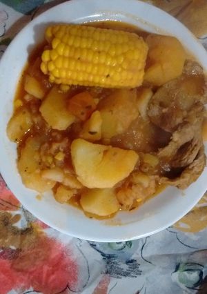 Una foto de Estofado de papas con carne