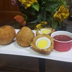 A picture of Potato egg balls#Ramzan recipe.