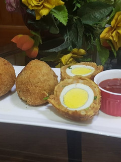 A picture of Potato egg balls#Ramzan recipe.