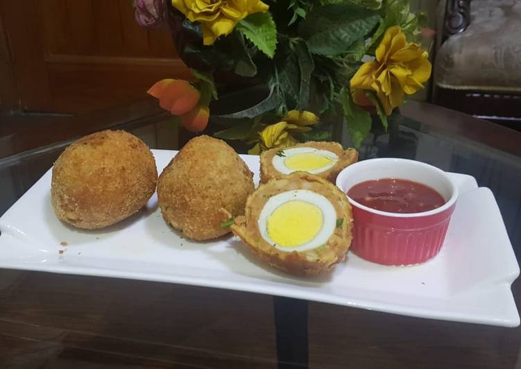 Recipe of Homemade Potato egg balls#Ramzan recipe