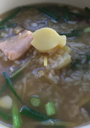 รูปของ ข้าวต้มเต้าหู้ แซลมอน (อาหารเด็ก)