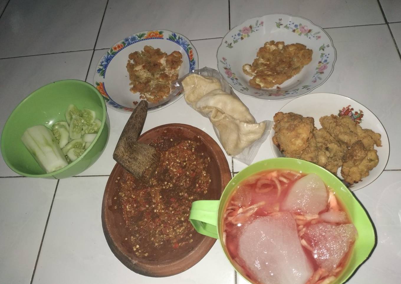 Ayam Geprek sambel Limo Korek"