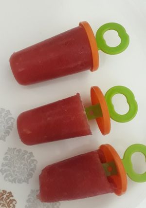 A picture of Watermelon popsicles.