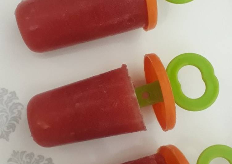 Easiest Way to Prepare Super Quick Homemade Watermelon popsicles
