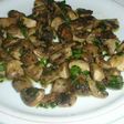 Champiñones salteados a la mantequilla con cilantro