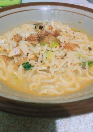 Foto resep Mie kuah kari