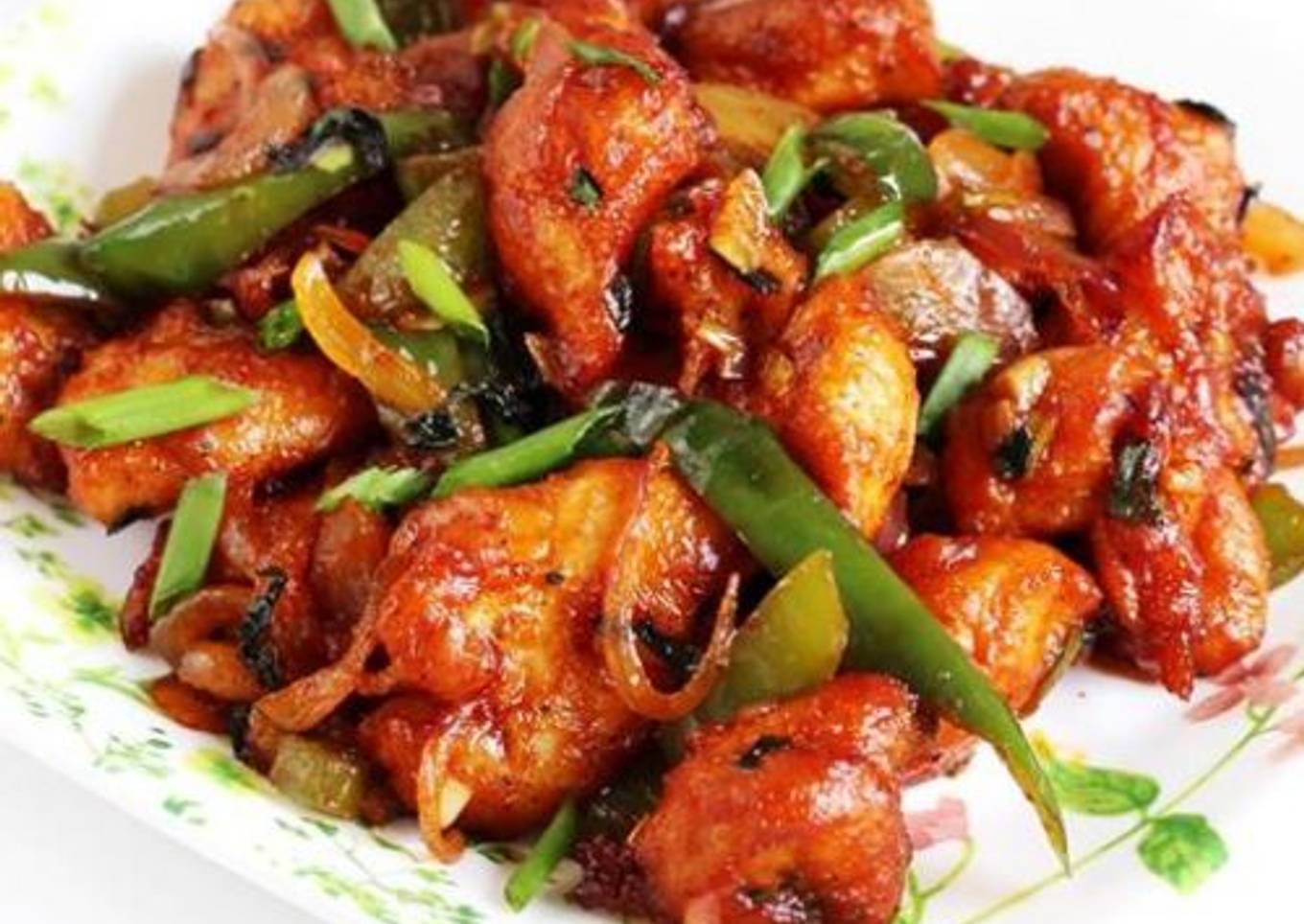 Spicy chicken chilly