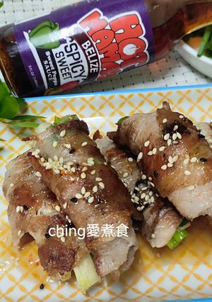 十分鐘上菜-Hot Mama's貝里斯辣醬蔥肉捲 的食譜成品照片