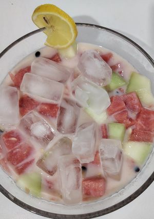 Foto resep Honey fruit ice