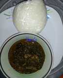 Efere Afang ye Usung Udia(Afang soup and pounded yam) #Abuja#