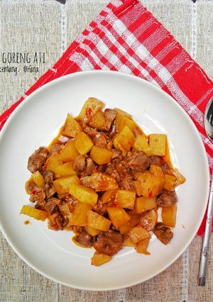 Foto resep Sambal goreng ati ampela kentang #bikinRamadhanberkesan #day24