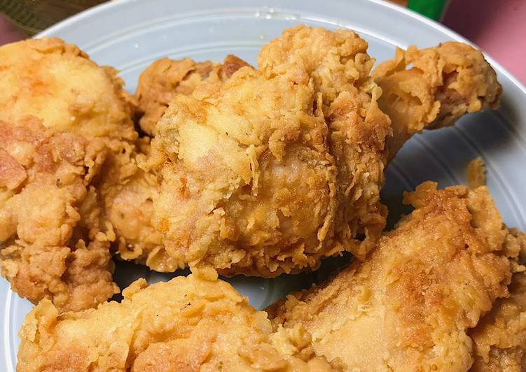 Resep MANTAP! Ayam Kentucky Crispy Wajib Recook 👩‍🍳😬 resep masakan rumahan yummy app