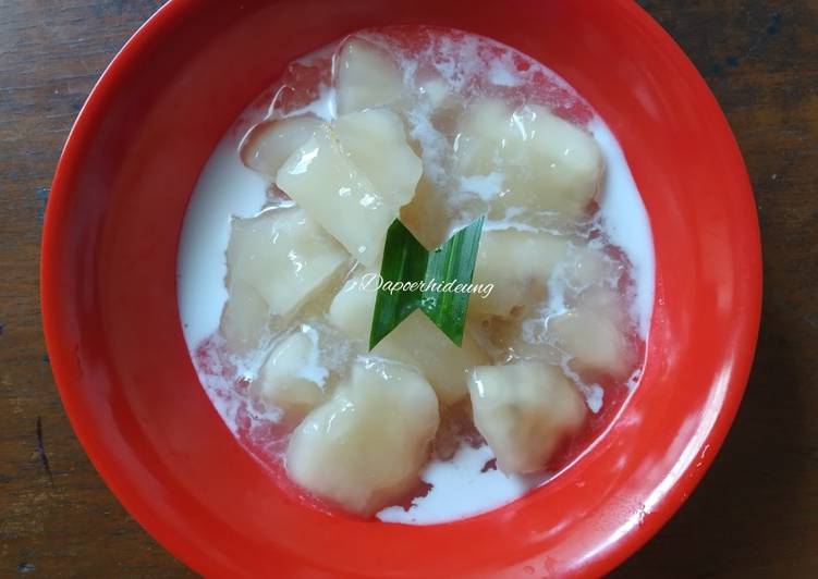 Bubur Singkong kuah kental