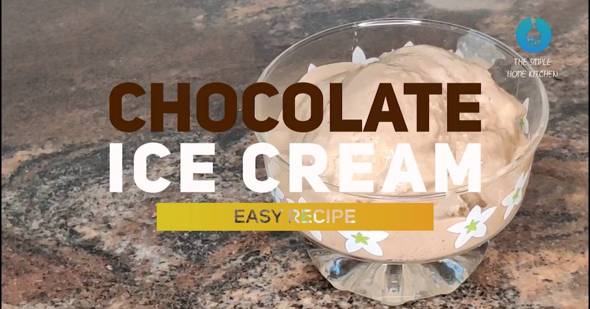 Easy chocolate ice cream recipe eggless without ice cream maker Recipe