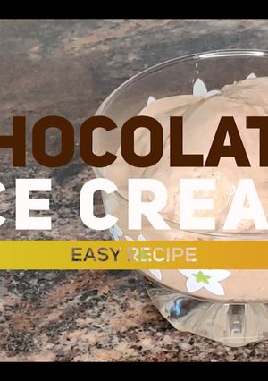 A picture of Easy chocolate ice cream recipe eggless without ice cream maker.