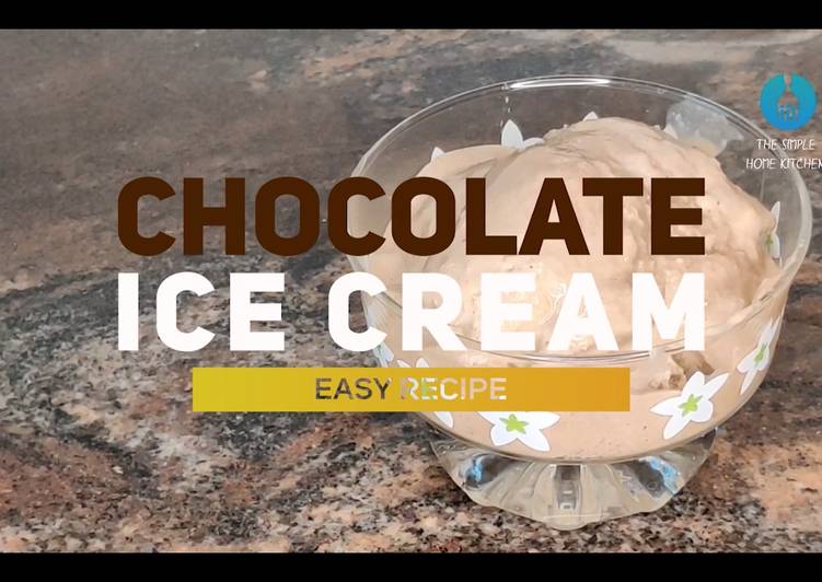 Steps to Make Super Quick Homemade Easy chocolate ice cream recipe eggless without ice cream maker