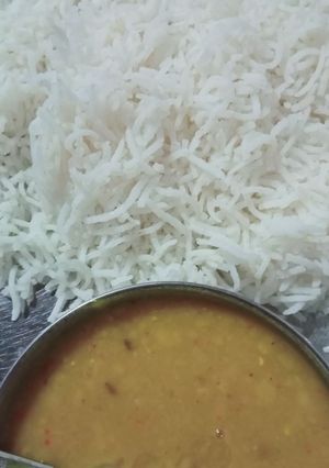 A picture of White rice.