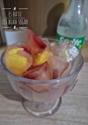 Foto resep Es Batu Isi Buah Segar